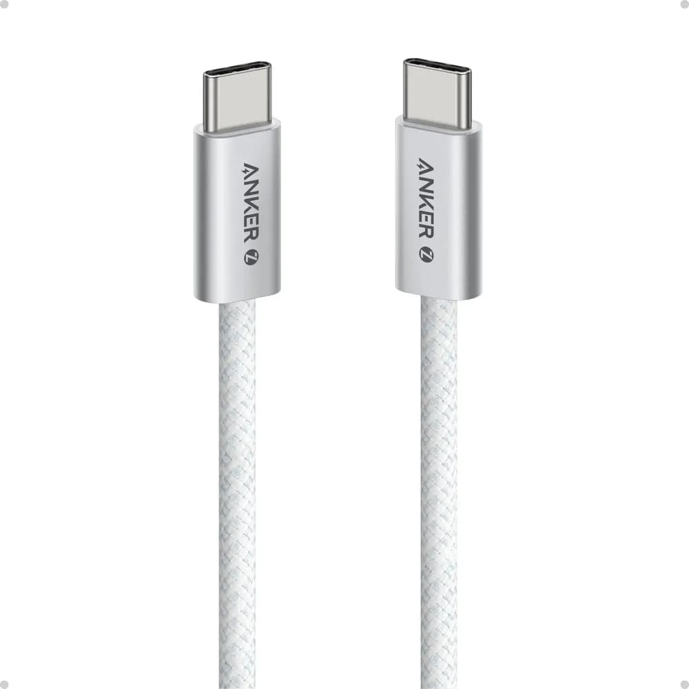 Anker Type C to Type C Braided Cable 240W 1m White