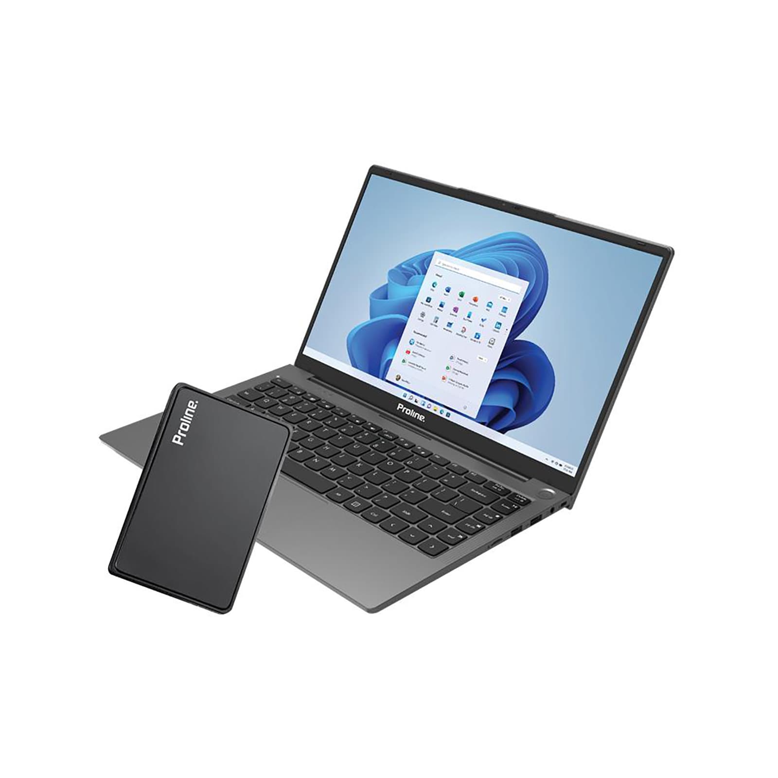 Proline V146 14" Core-i7 16GB 512GB Win 11 Home Notebook with External 120GB SSD...