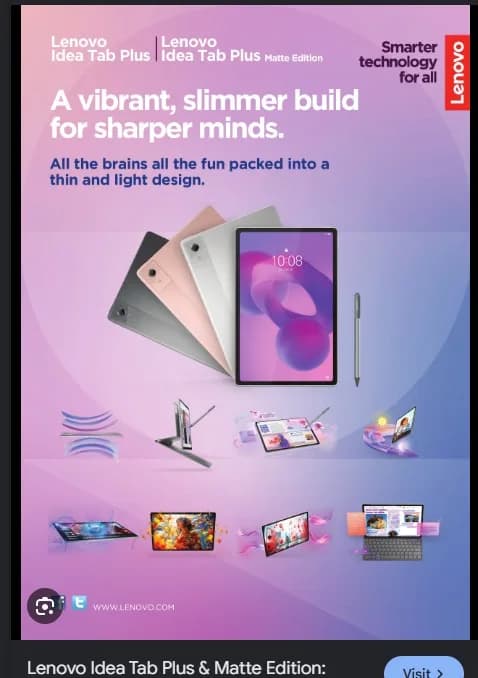 TB336ZU IdeaTab Matt Edition / Grey / 11" 2.5K / 2560x1600 / Anti-Glare_Matte Screen