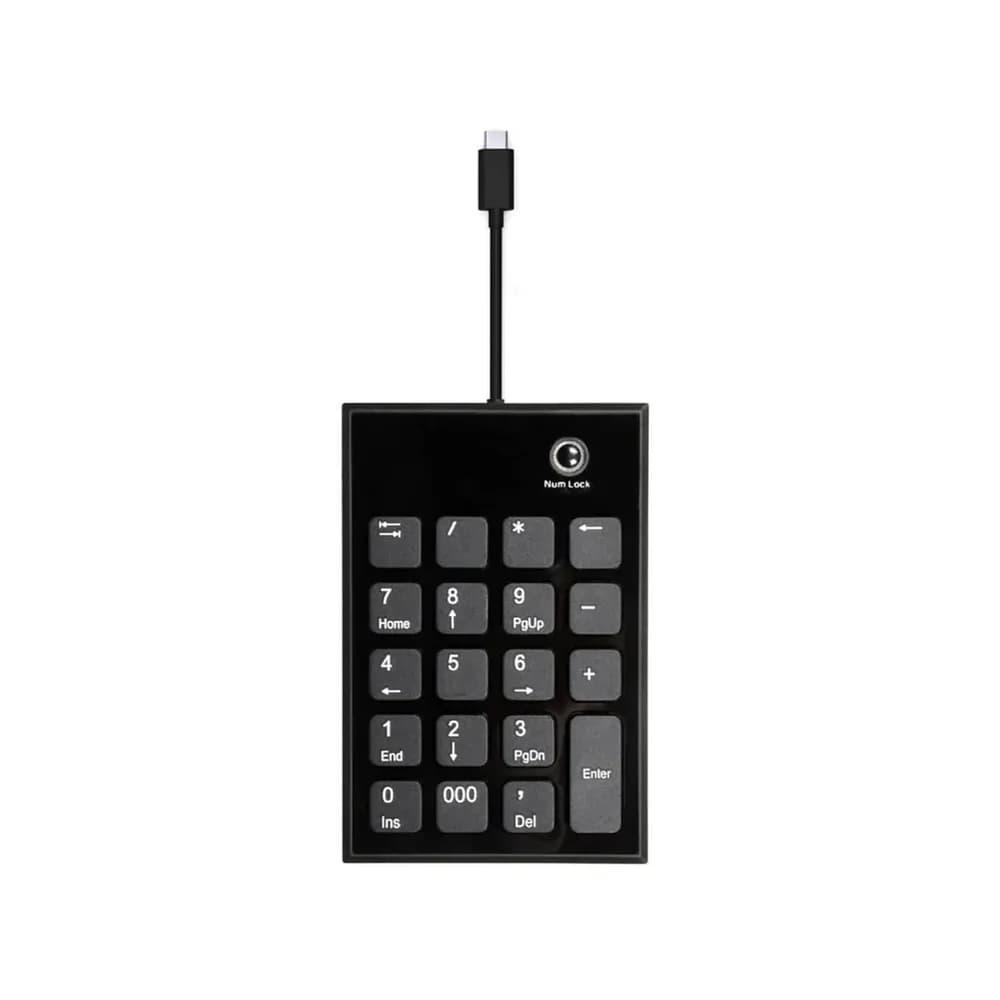 Port Black USB-A & USB-C Numeric Keypad