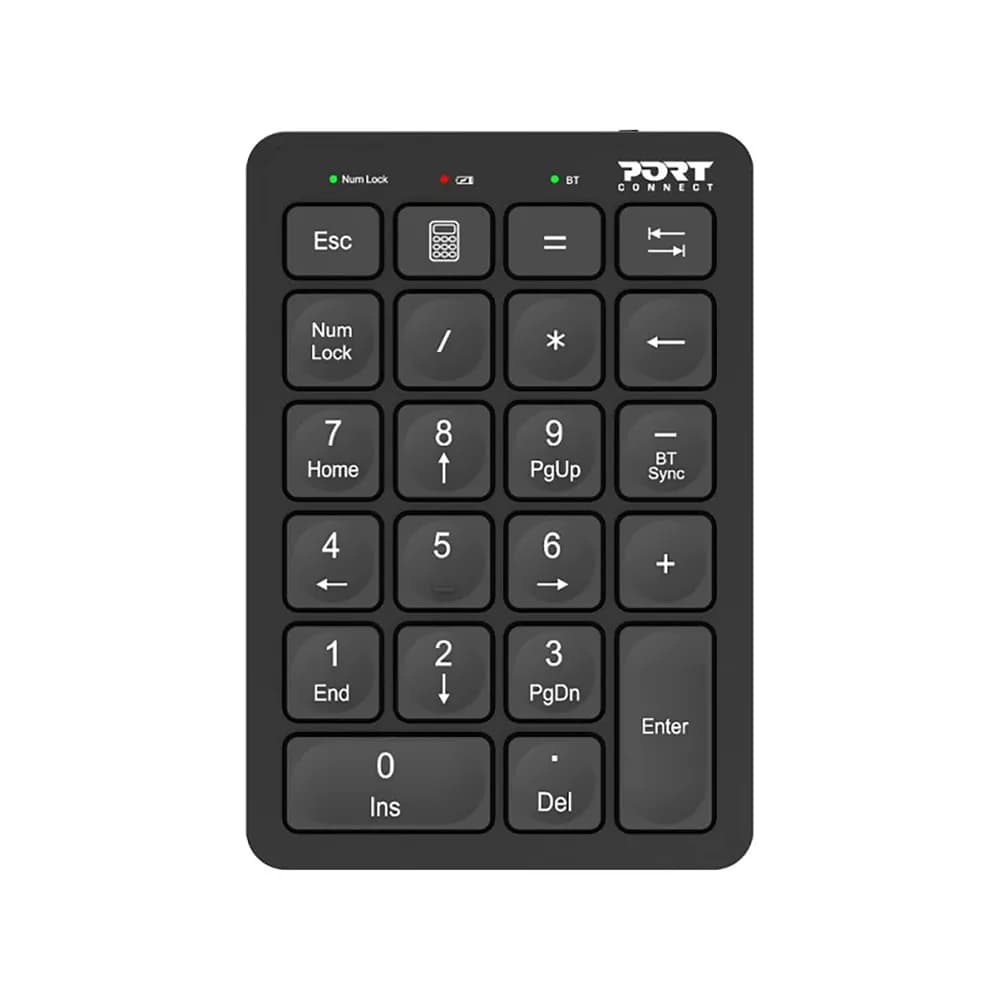 Port Rechargeable Bluetooth Numeric Keypad