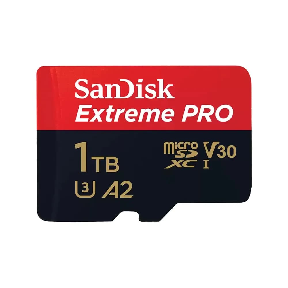 Sandisk Extreme Pro 1TB 4K Video MicroSDXC Card with Adapter
