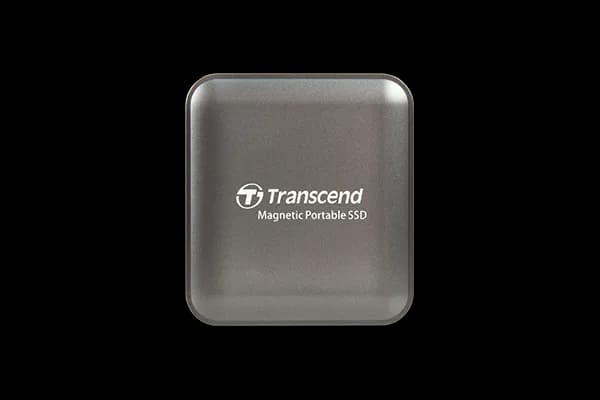 TRANSCEND 4 TB ESD420C USB3.2 TYPE C (USB 20Gbps) MAGNETIC PORTABLE SSD MagSafe Compatiable R/W up to 2000MB/s - Iron Grey
