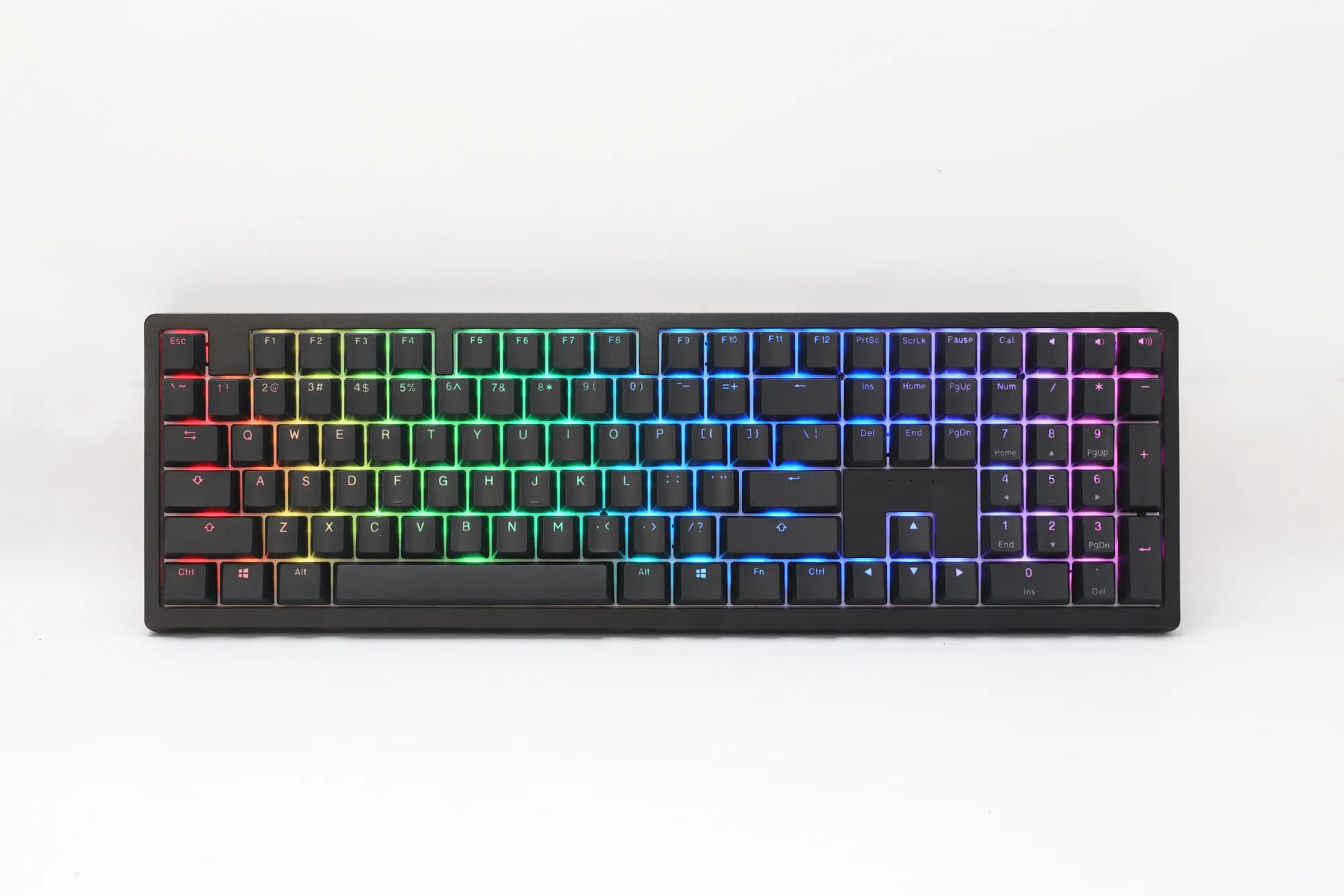 Ducky Keyboard Zero 6108 100% Mechanical Wireless Keyboard; RGB; USB 2.0 / 2.4GHz / BT - Cherry MX2A Brown switches.